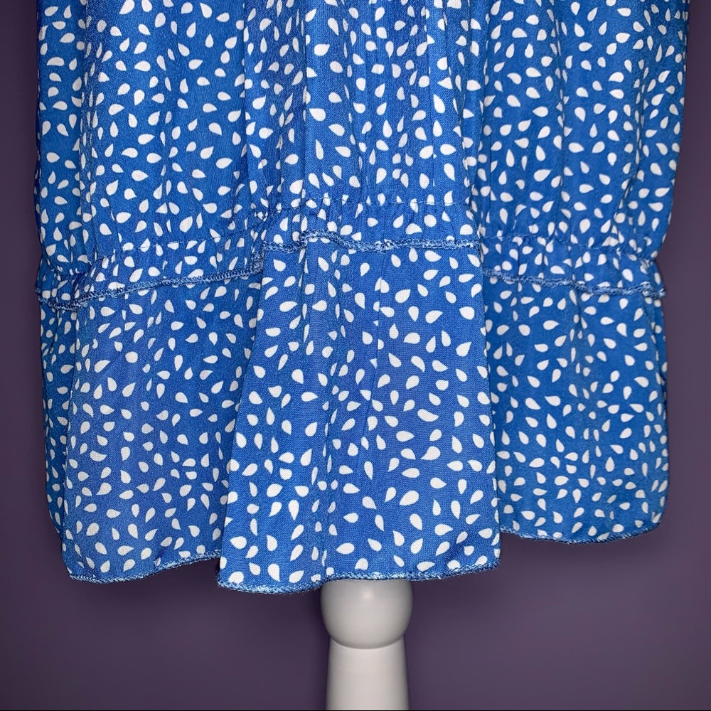 SOLD  Blue and White Polka Dot Dress - Picture 7 of 13